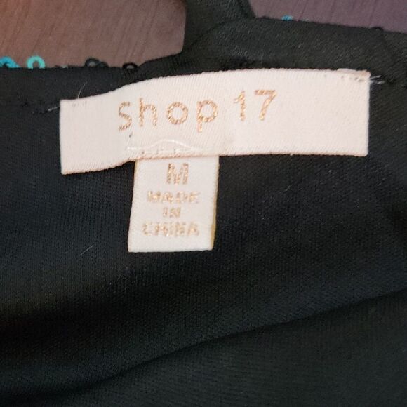 BABE SOCIETY "Doin Numbers" Emerald and Silver Sequin Cocktail‎ Dress Medium - Picture 7 of 8